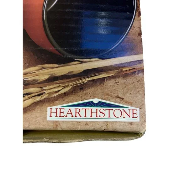 1996 Hearthstone Bread Baker Set 4 Clay Pots Baking Crocks Used - Picture 14 of 16